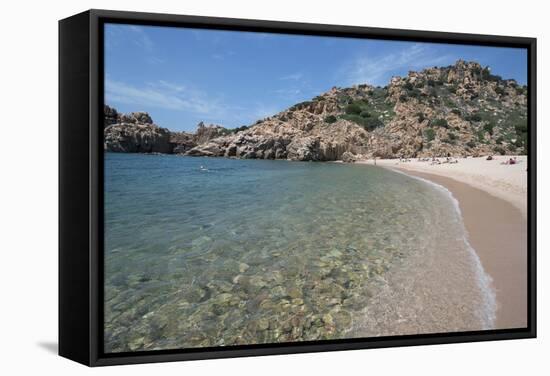 Li Cossi Beach at Costa Paradiso, Sardinia, Italy, Mediterranean-Ethel Davies-Framed Stretched Canvas