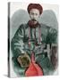 Li Hongzhang (1823-1901). Politician of the Late Qing Empire. Engraving, 1892. Colored.-Tarker-Stretched Canvas