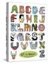 Li'l Animals of Alphabet Island-Ron Magnes-Stretched Canvas