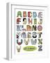 Li'l Animals of Alphabet Island-Ron Magnes-Framed Giclee Print
