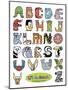 Li'l Animals of Alphabet Island-Ron Magnes-Mounted Giclee Print