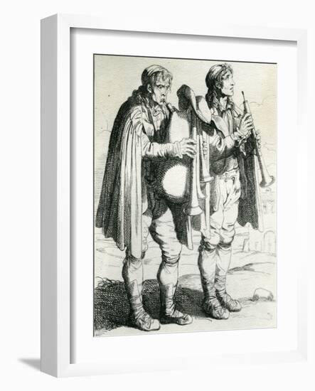 Li Pifferari, 1810-Bartolomeo Pinelli-Framed Premium Giclee Print