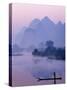 Li River and Limestone Mountains and River,Yangshou, Guangxi Province, China-Steve Vidler-Stretched Canvas