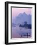 Li River and Limestone Mountains and River,Yangshou, Guangxi Province, China-Steve Vidler-Framed Photographic Print