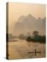 Li River and Limestone Mountains and River,Yangshou, Guangxi Province, China-Steve Vidler-Stretched Canvas