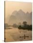 Li River and Limestone Mountains and River,Yangshou, Guangxi Province, China-Steve Vidler-Stretched Canvas