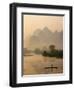 Li River and Limestone Mountains and River,Yangshou, Guangxi Province, China-Steve Vidler-Framed Photographic Print