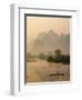 Li River and Limestone Mountains and River,Yangshou, Guangxi Province, China-Steve Vidler-Framed Photographic Print