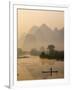 Li River and Limestone Mountains and River,Yangshou, Guangxi Province, China-Steve Vidler-Framed Photographic Print