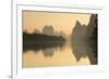 Li River at Dawn, Xingping, Yangshuo, Guangxi, China-Ian Trower-Framed Photographic Print