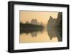 Li River at Dawn, Xingping, Yangshuo, Guangxi, China-Ian Trower-Framed Photographic Print