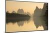 Li River at Dawn, Xingping, Yangshuo, Guangxi, China-Ian Trower-Mounted Photographic Print