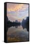 Li River at sunrise, near Xingping, China-Adam Jones-Framed Stretched Canvas