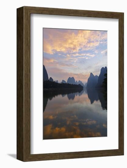 Li River at sunrise, near Xingping, China-Adam Jones-Framed Photographic Print