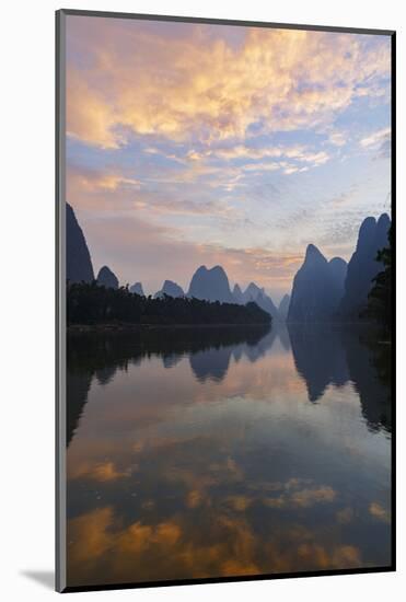 Li River at sunrise, near Xingping, China-Adam Jones-Mounted Photographic Print