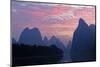 Li River at sunrise, near Xingping, China.-Adam Jones-Mounted Photographic Print