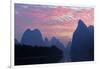 Li River at sunrise, near Xingping, China.-Adam Jones-Framed Photographic Print