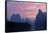 Li River at sunrise, near Xingping, China.-Adam Jones-Framed Stretched Canvas