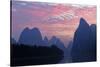 Li River at sunrise, near Xingping, China.-Adam Jones-Stretched Canvas