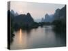 Li River in Yangshuo, Near Guilin, Guangxi Province, China-Kober Christian-Stretched Canvas