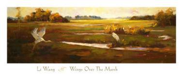 Wings over the Marsh-Li Wang-Mounted Art Print