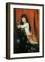 Lia Levy,the painter's daughter aged 12. Canvas.-Emile Levy-Framed Giclee Print