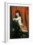 Lia Levy,the painter's daughter aged 12. Canvas.-Emile Levy-Framed Giclee Print