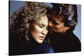 Liaison fatale Fatal attraction by Adrian Lyne with Glenn Close and Michael Douglas, 1987 (photo)-null-Stretched Canvas