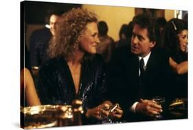 Liaison fatale Fatal attraction by Adrian Lyne with Glenn Close and Michael Douglas, 1987 (photo)-null-Stretched Canvas