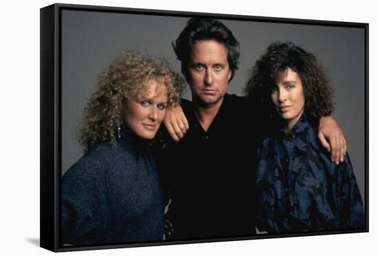 Liaison fatale Fatal attraction by Adrian Lyne with Glenn Close, Michael Douglas and Anne Archer, 1-null-Framed Stretched Canvas