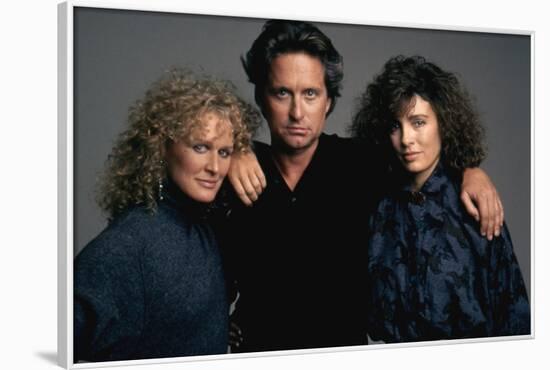 Liaison fatale Fatal attraction by Adrian Lyne with Glenn Close, Michael Douglas and Anne Archer, 1-null-Framed Photo