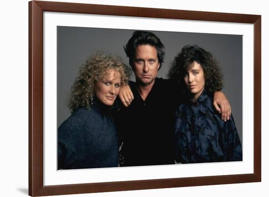 Liaison fatale Fatal attraction by Adrian Lyne with Glenn Close, Michael Douglas and Anne Archer, 1-null-Framed Photo