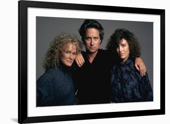 Liaison fatale Fatal attraction by Adrian Lyne with Glenn Close, Michael Douglas and Anne Archer, 1-null-Framed Photo