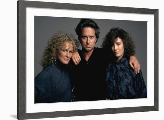 Liaison fatale Fatal attraction by Adrian Lyne with Glenn Close, Michael Douglas and Anne Archer, 1-null-Framed Photo