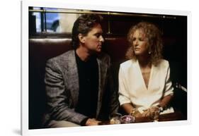 Liaison fatale Fatal attraction by Adrian Lyne with Michael Douglas and Glenn Close, 1987 (photo)-null-Framed Photo