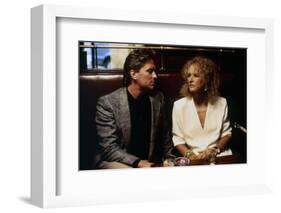 Liaison fatale Fatal attraction by Adrian Lyne with Michael Douglas and Glenn Close, 1987 (photo)-null-Framed Photo