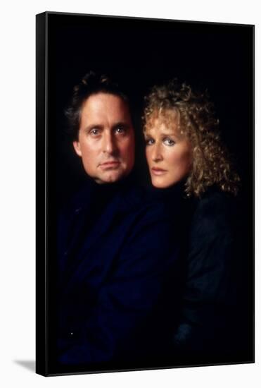 Liaison fatale Fatal attraction by Adrian Lyne with Michael Douglas and Glenn Close, 1987 (photo)-null-Framed Stretched Canvas