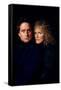 Liaison fatale Fatal attraction by Adrian Lyne with Michael Douglas and Glenn Close, 1987 (photo)-null-Framed Stretched Canvas