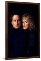 Liaison fatale Fatal attraction by Adrian Lyne with Michael Douglas and Glenn Close, 1987 (photo)-null-Framed Photo