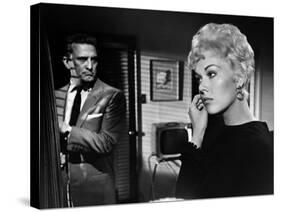 Liaisons Secretes STRANGERS WHEN WE MEET by Richard Quine with Kim Novak and Kirk Douglas, 1960 (b/-null-Stretched Canvas