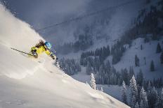 Female Skier In Utah-Liam Doran-Photographic Print