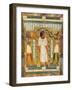 Libation of the Dead, Interior of the Sarcophagus of Amenemipet, Priest of the Cult of Amenophis-Egyptian 18th Dynasty-Framed Giclee Print