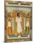 Libation of the Dead, Interior of the Sarcophagus of Amenemipet, Priest of the Cult of Amenophis-Egyptian 18th Dynasty-Mounted Giclee Print
