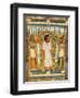 Libation of the Dead, Interior of the Sarcophagus of Amenemipet, Priest of the Cult of Amenophis-Egyptian 18th Dynasty-Framed Giclee Print