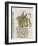 Liber Floridus by Lambert of Saint-Omer: Dragon Major-null-Framed Giclee Print