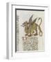 Liber Floridus by Lambert of Saint-Omer: Dragon Major-null-Framed Giclee Print