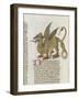 Liber Floridus by Lambert of Saint-Omer: Dragon Major-null-Framed Giclee Print