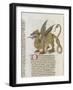 Liber Floridus by Lambert of Saint-Omer: Dragon Major-null-Framed Giclee Print