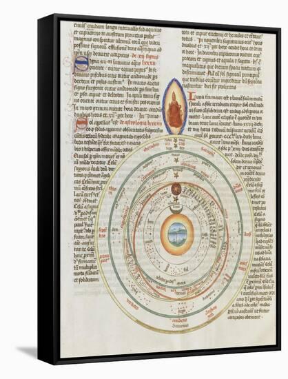 Liber Floridus by Lambert of Saint-Omer: the Universe-null-Framed Stretched Canvas