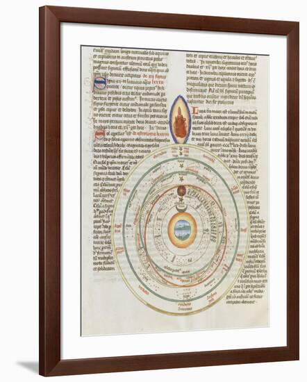 Liber Floridus by Lambert of Saint-Omer: the Universe-null-Framed Giclee Print